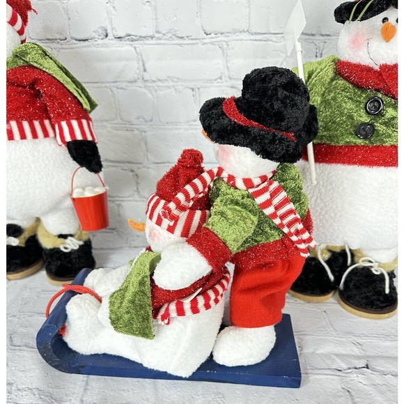 Flowers Inc Balloons 16” Tall & Fat Snowman Family Mr Mrs & Kids High Quality! - Picture 9 of 12